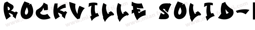 Rockville Solid字体转换